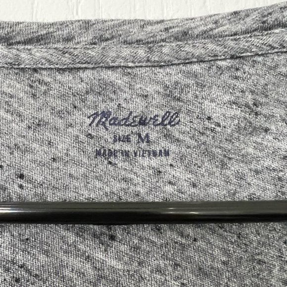 Madewell Heather Gray Short Sleeve T Shirt Tee - Picture 3 of 4